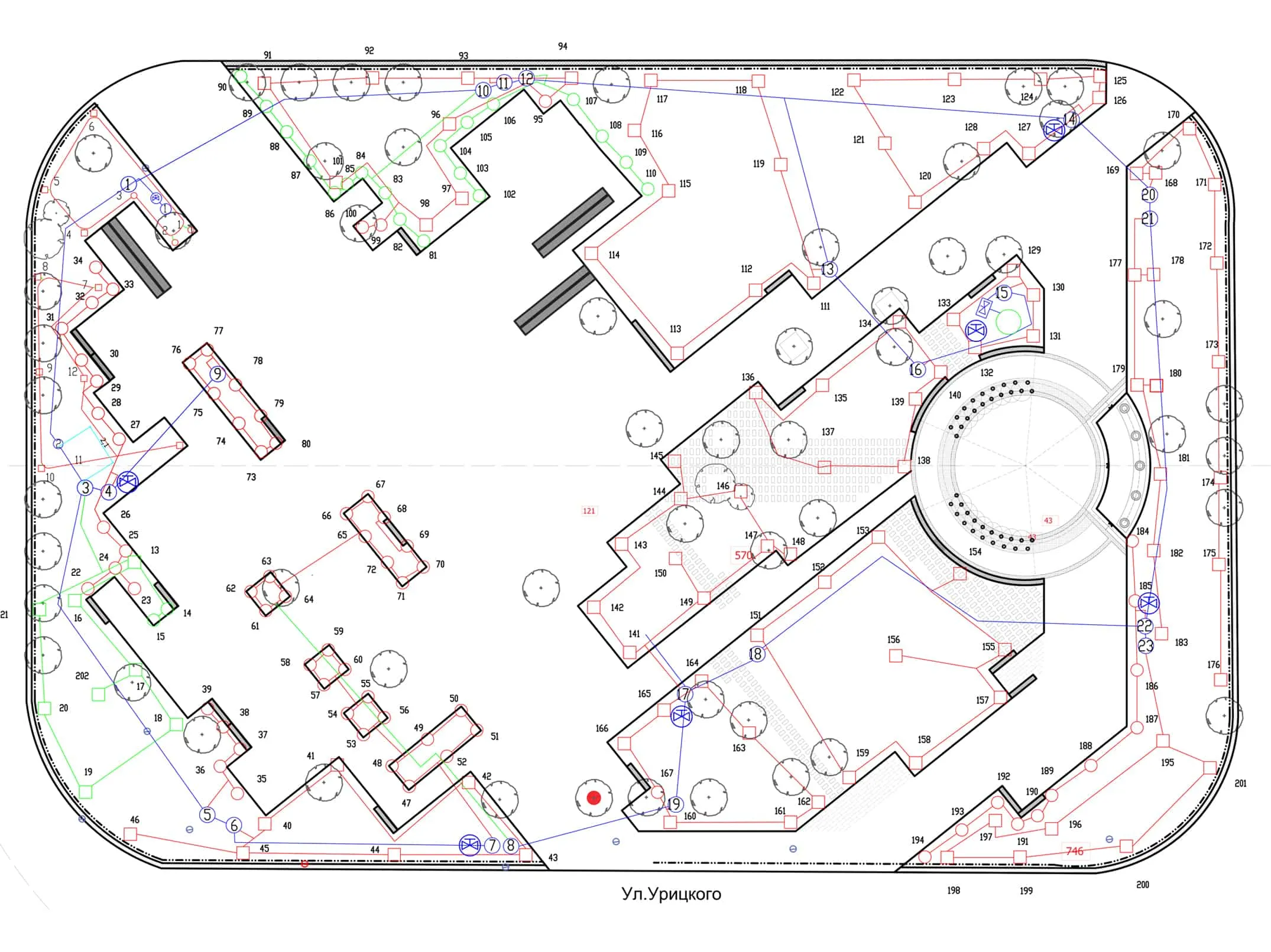Проект автополива Самара Крымская площадь